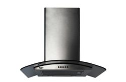 Bush BCCH60X Caspia Glass Cooker Hood - Stainless Steel